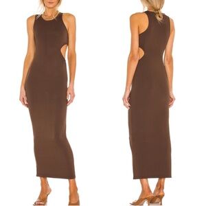 Ronny Kobo Thais Knit Cutout Midi Dress